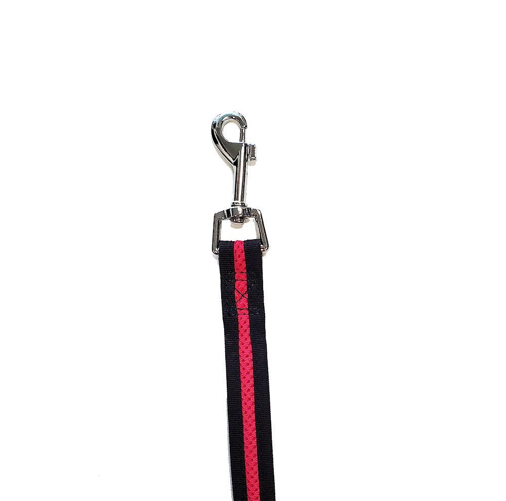 Bark Appeal Mesh Dog Leash, Raspberry