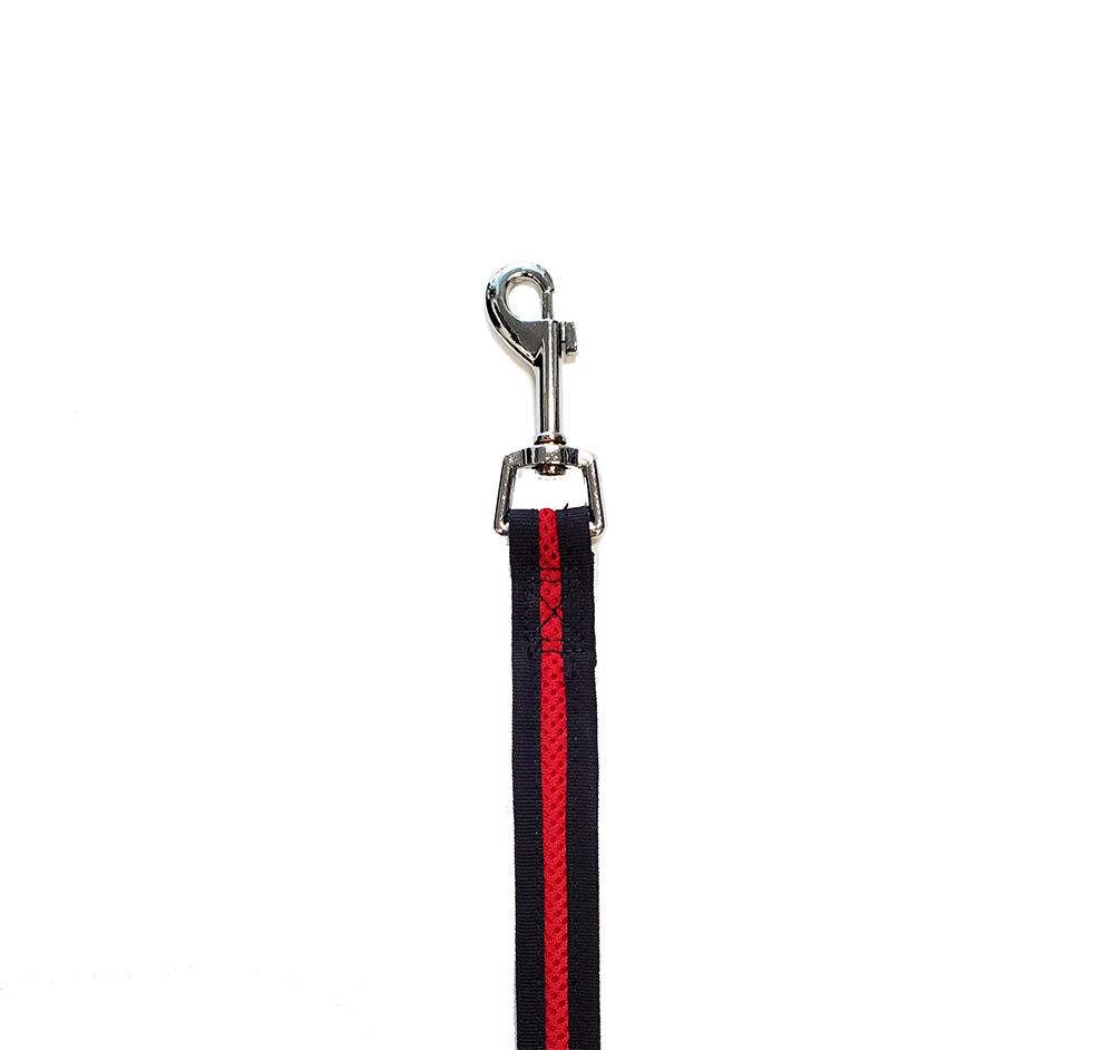 Bark Appeal Mesh Dog Leash, Red, 3/4-in x 5-ft