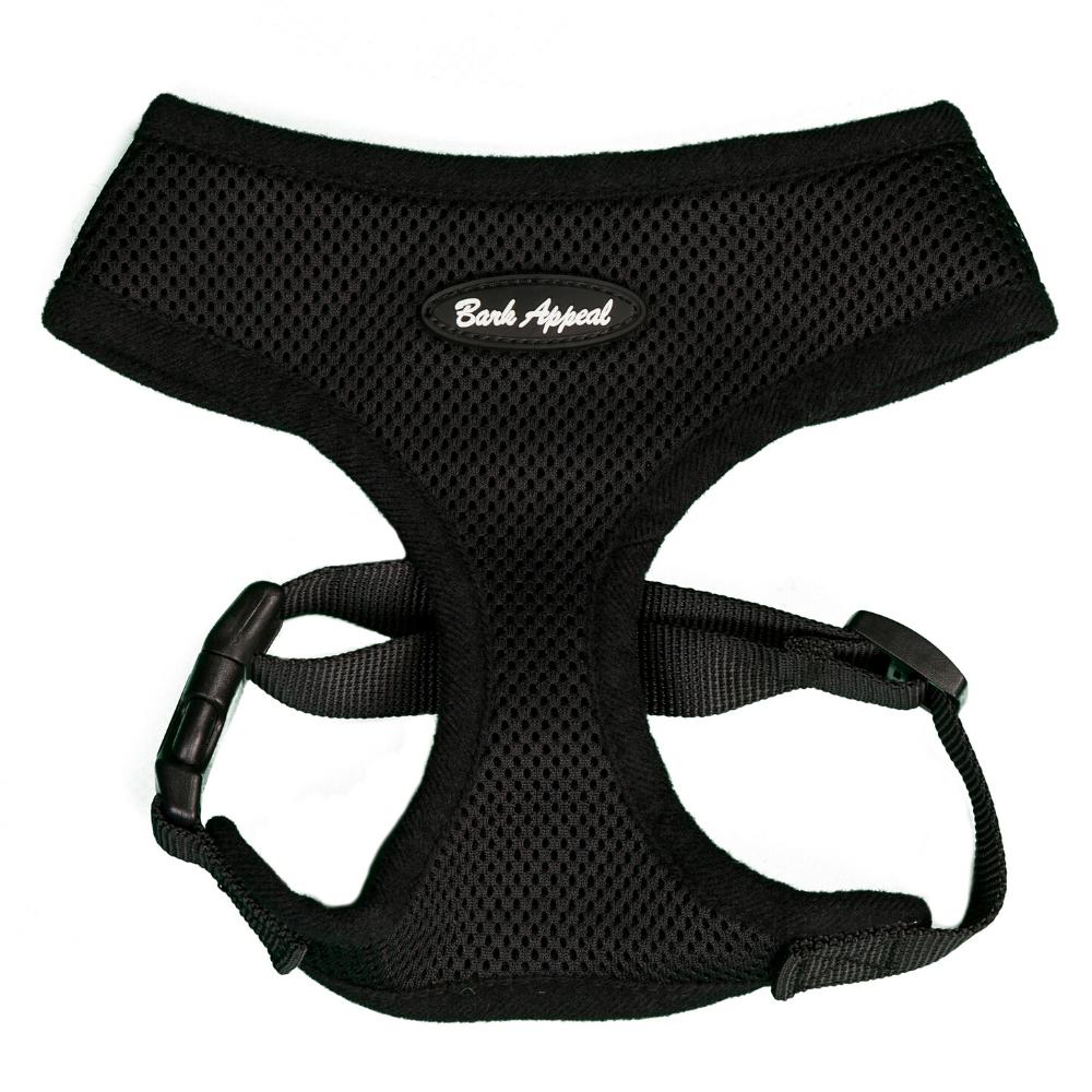 Bark Appeal Breathe EZ Pull-Over Dog Harness, Black, X-Small