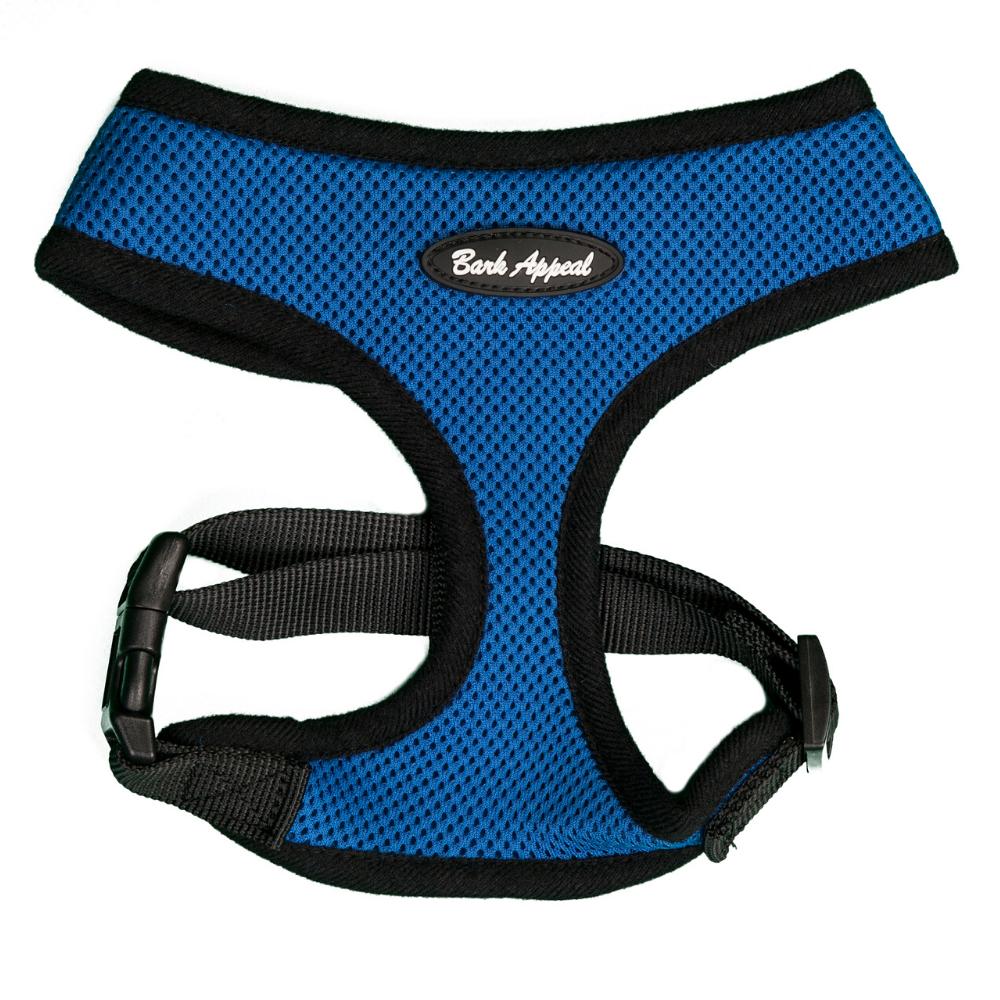 Bark Appeal Breathe EZ Pull-Over Dog Harness, Blue, Small