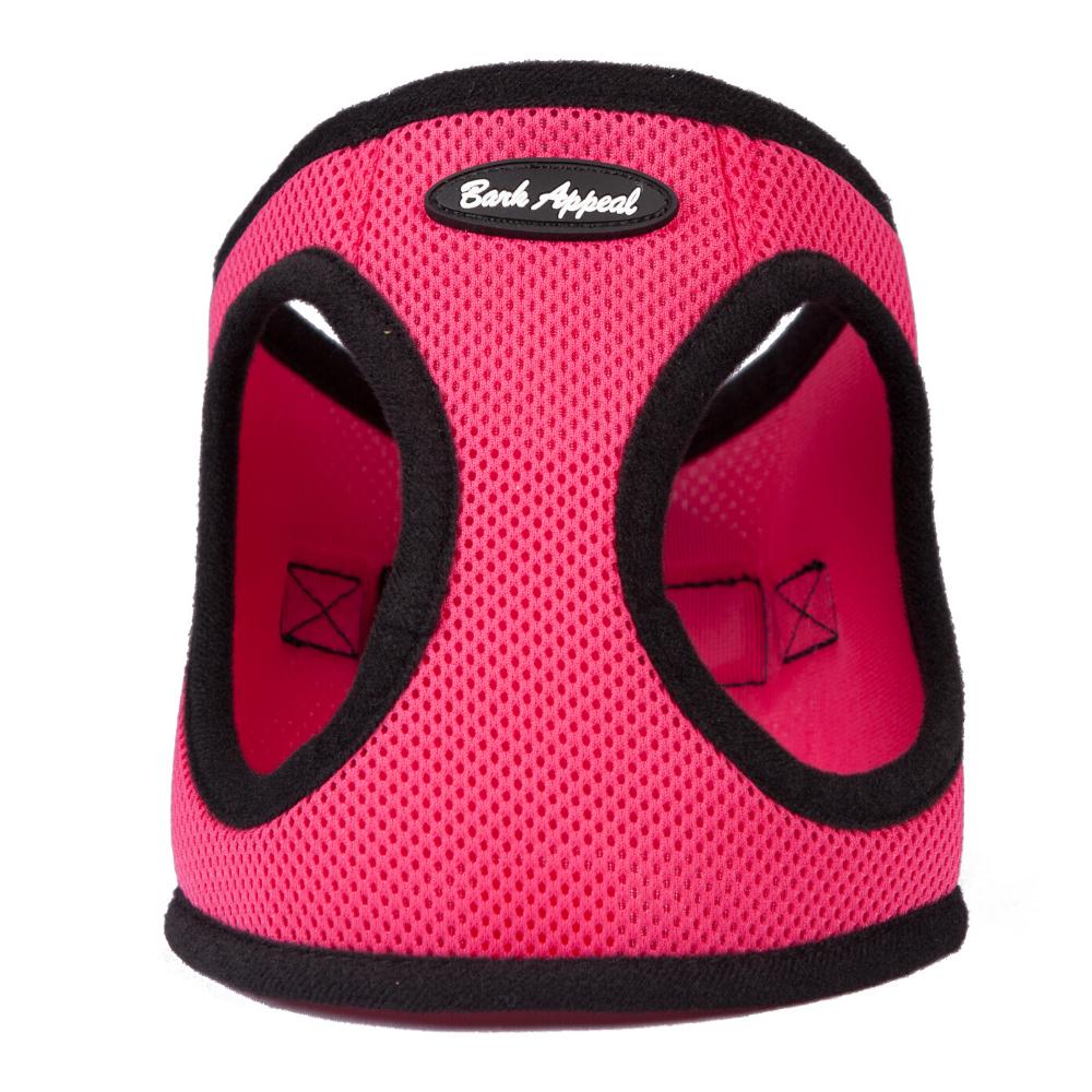 Bark Appeal Mesh EZ Wrap Step In Dog Harness, Raspberry, XX-Small