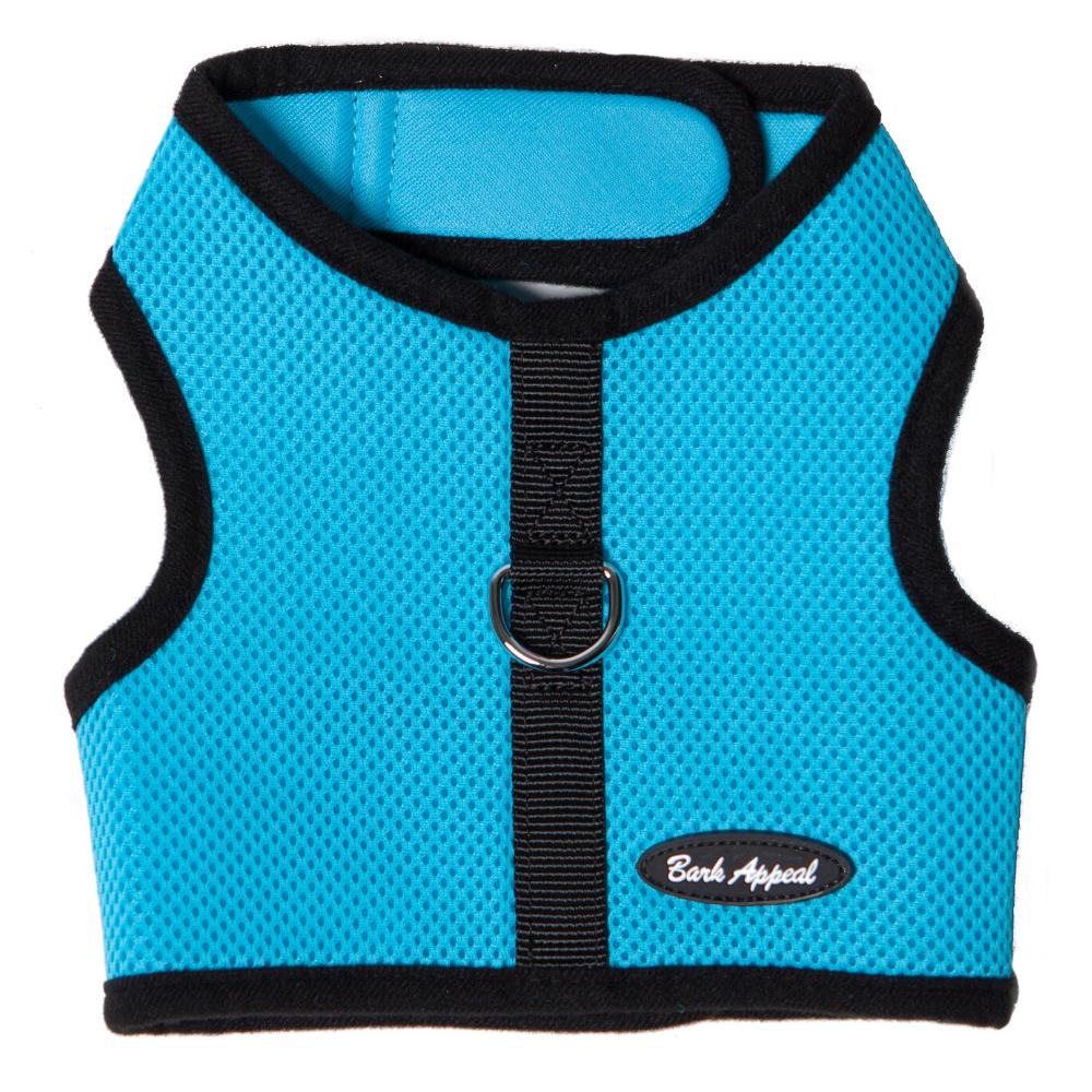 Bark Appeal Mesh Wrap N Go Dog Harness, Aqua Blue, X-Large