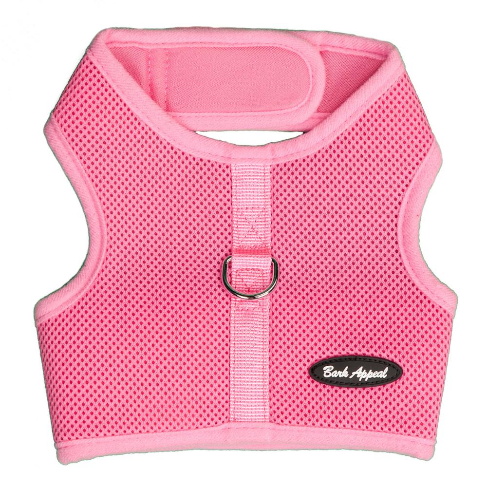 Bark Appeal Mesh Wrap N Go Harness, Pink, X-Small