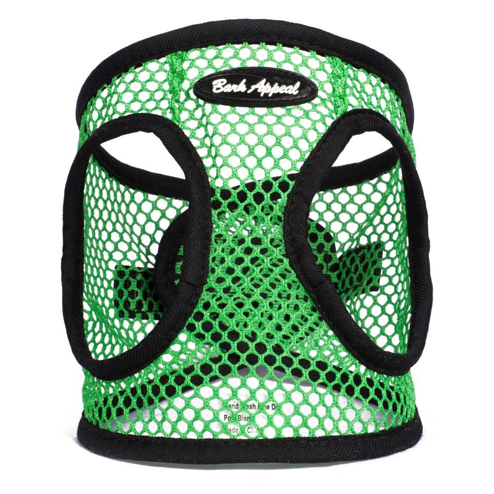 Bark Appeal Netted EZ Wrap Step In Dog Harness, Lime Green, X-Large