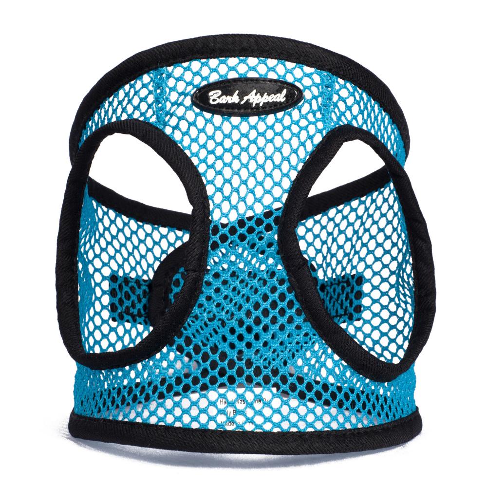 Bark Appeal Netted EZ Wrap Step In Dog Harness, Turquoise, X-Large