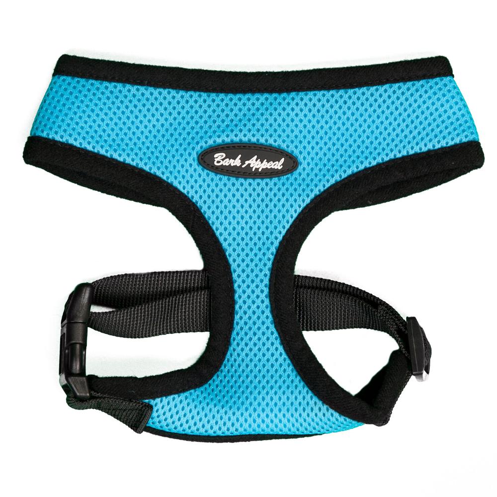 Bark Appeal Breathe EZ Pull-Over Dog Harness, Aqua Blue, X-Large