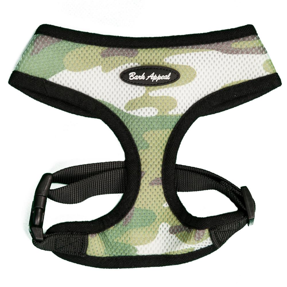 Bark Appeal Breathe EZ Pull-Over Dog Harness, Camouflage, X-Small