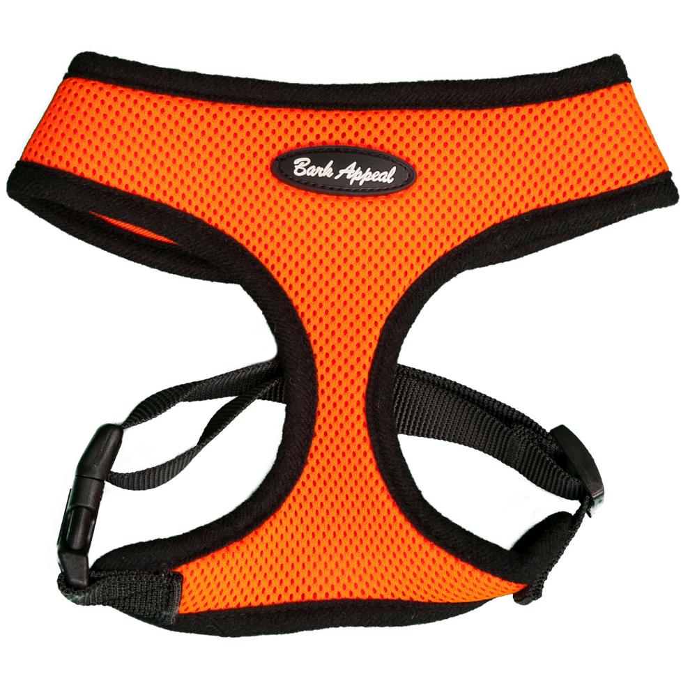 Bark Appeal Breathe EZ Pull-Over Dog Harness, Neon Orange, X-Large