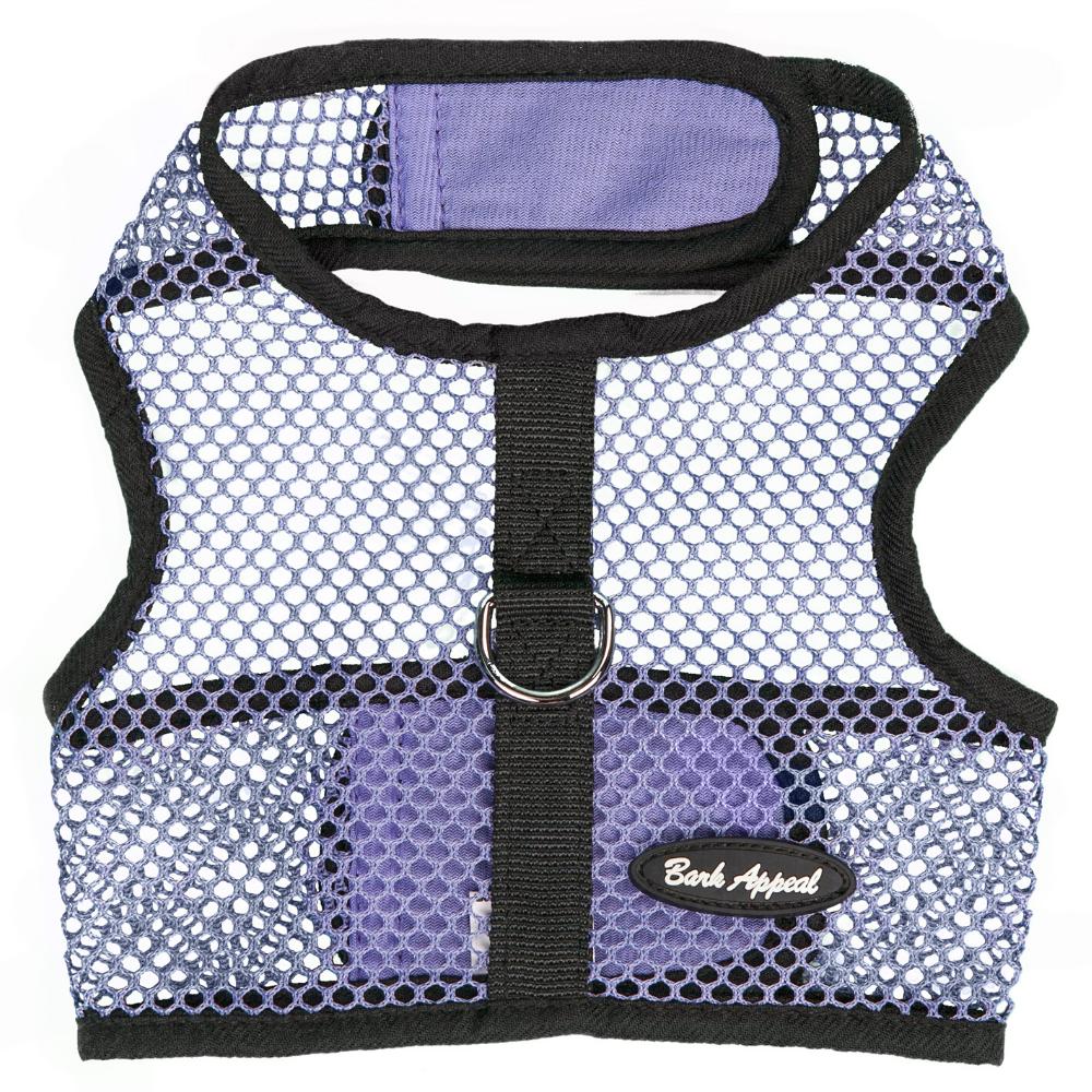 Bark Appeal Netted Wrap N Go Dog Harness, Lavender, Small