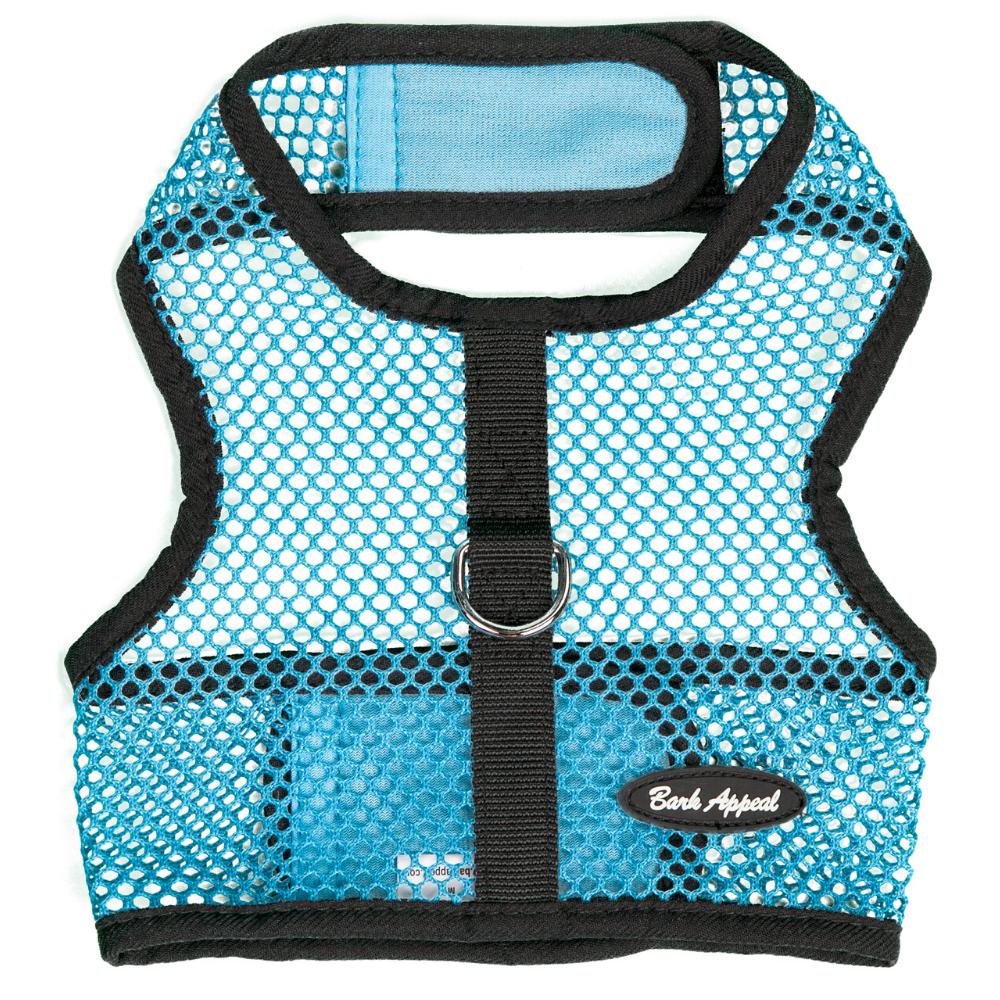 Bark Appeal Netted Wrap N Go Dog Harness, Turquoise