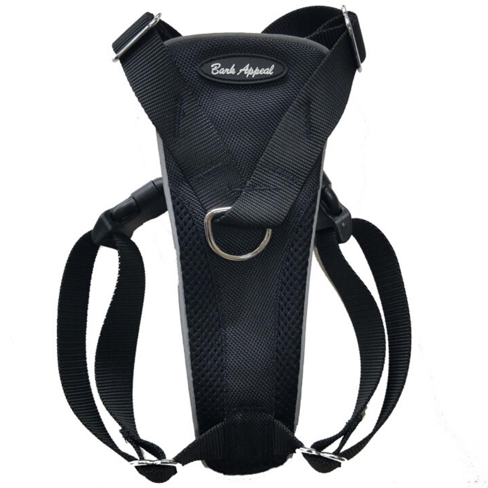 Bark Appeal Control Dog Harness, Black, Small