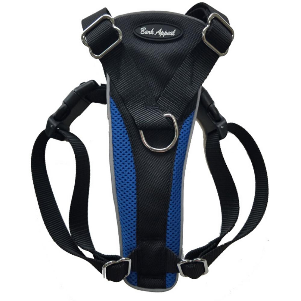 Bark Appeal Control Dog Harness, Blue, Medium