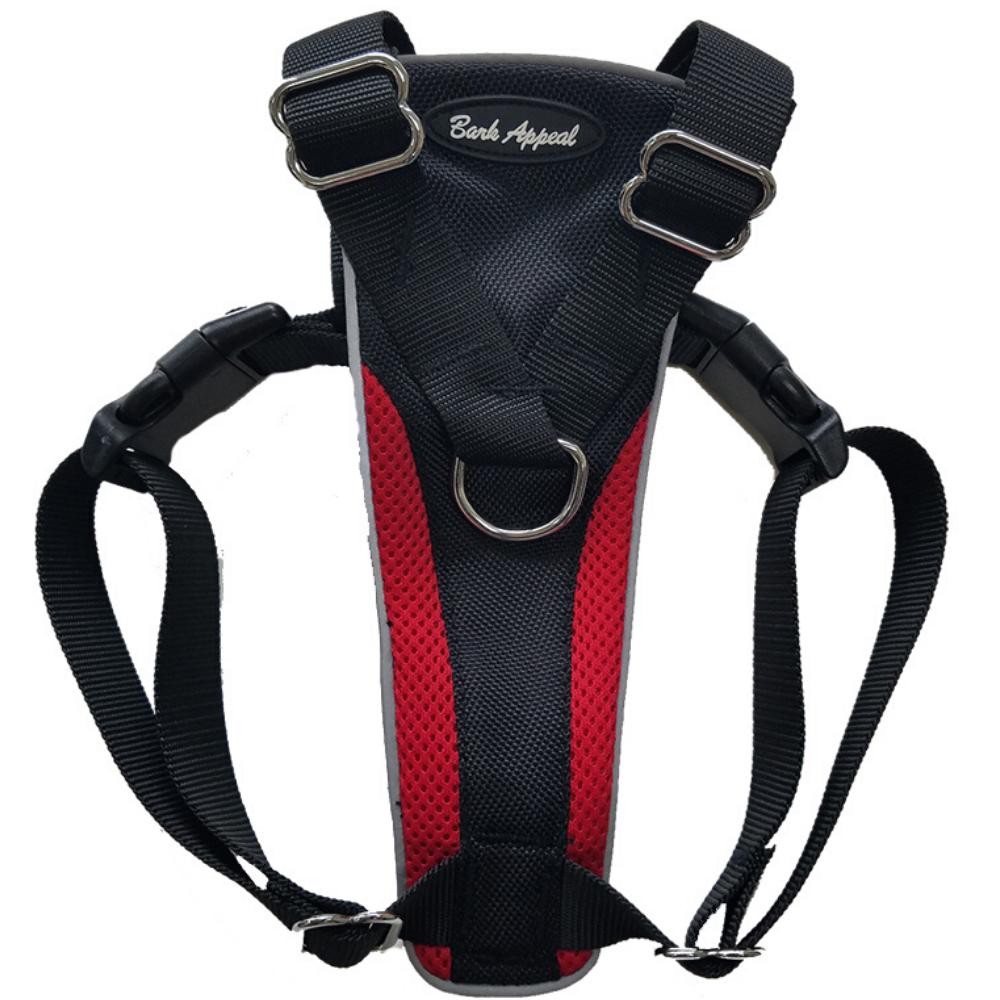 Bark Appeal Control Dog Harness, Red, Medium
