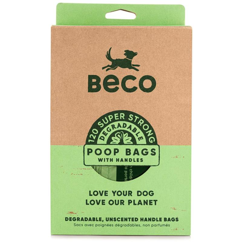 Beco Degradable Dog Poop Bags with Handles