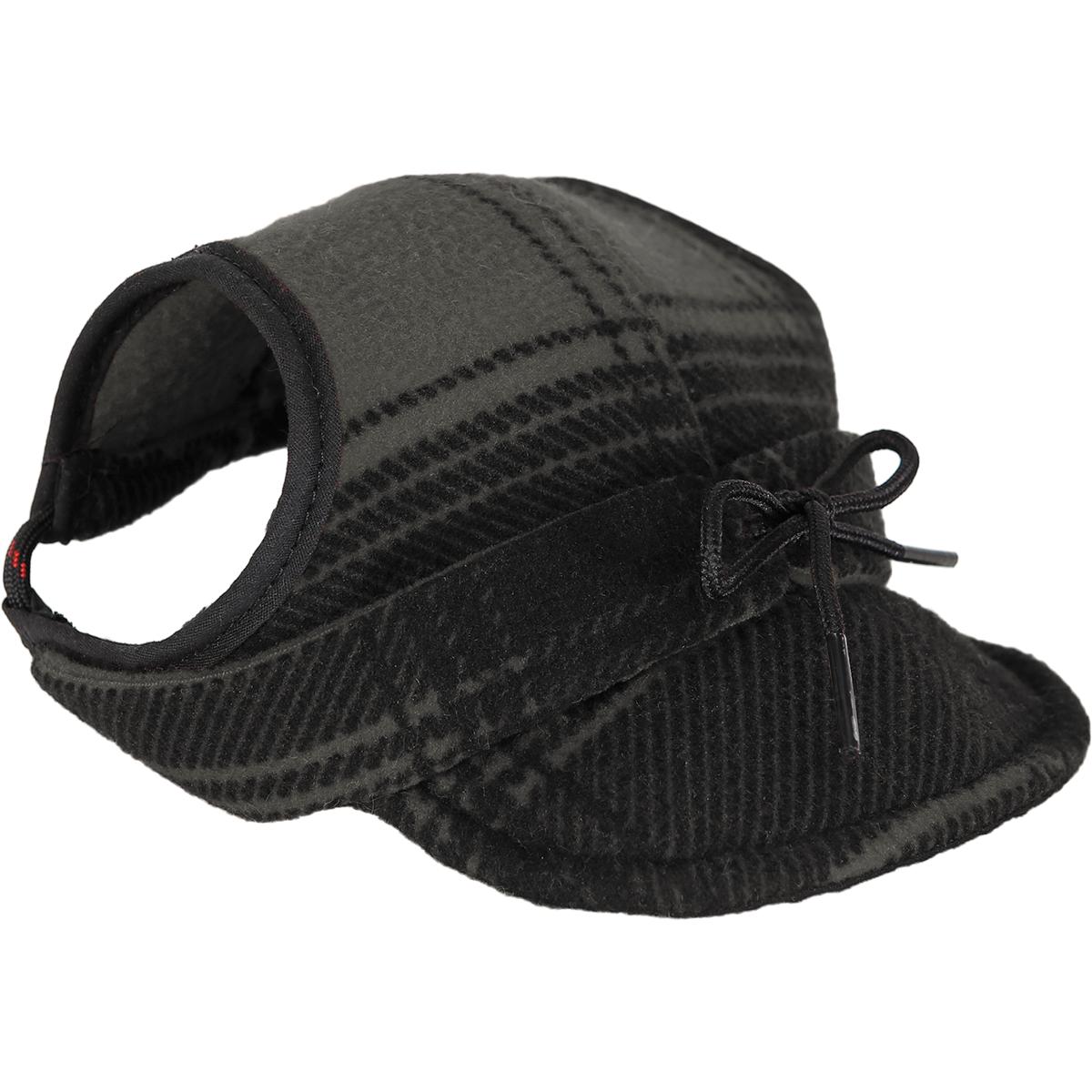 Stormy Kromer Critter Kromer Dog Cap, Black/Gray Plaid