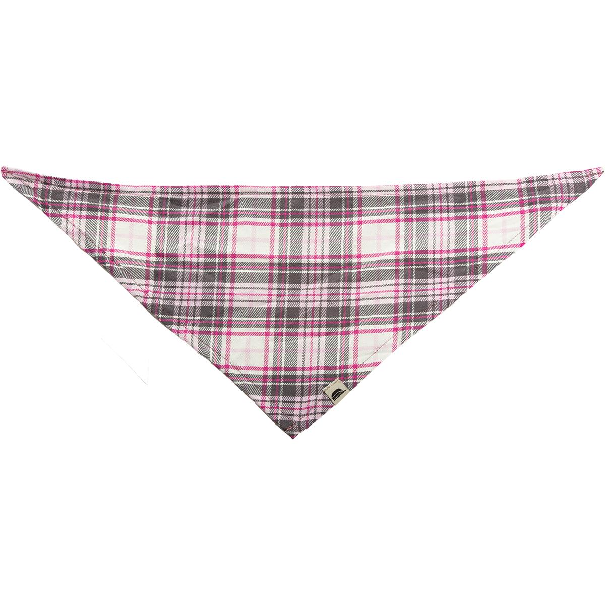 Stormy Kromer Pet Bandana, Pink Frost Plaid, Large