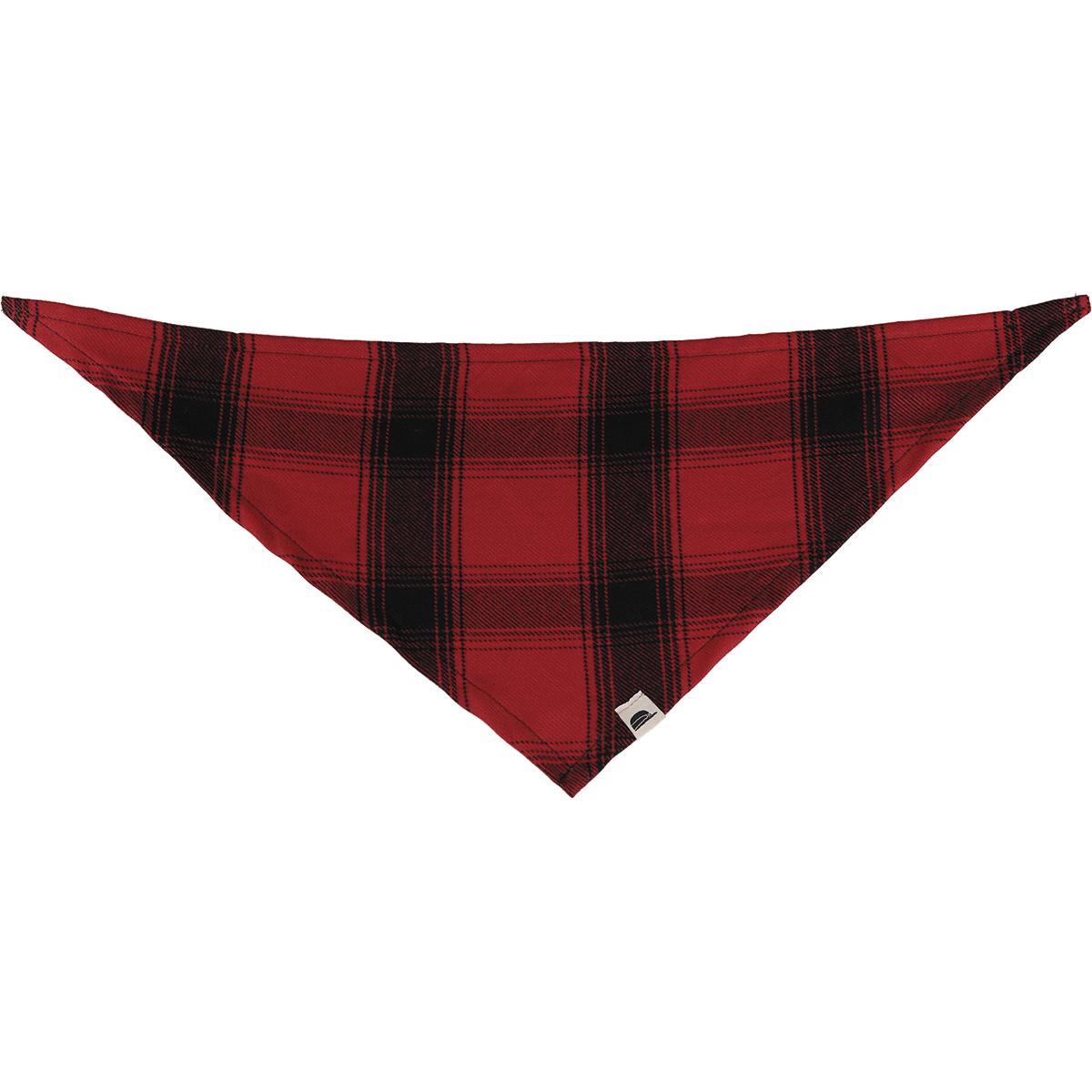 Stormy Kromer Pet Bandana, Red/Black Plaid, Medium