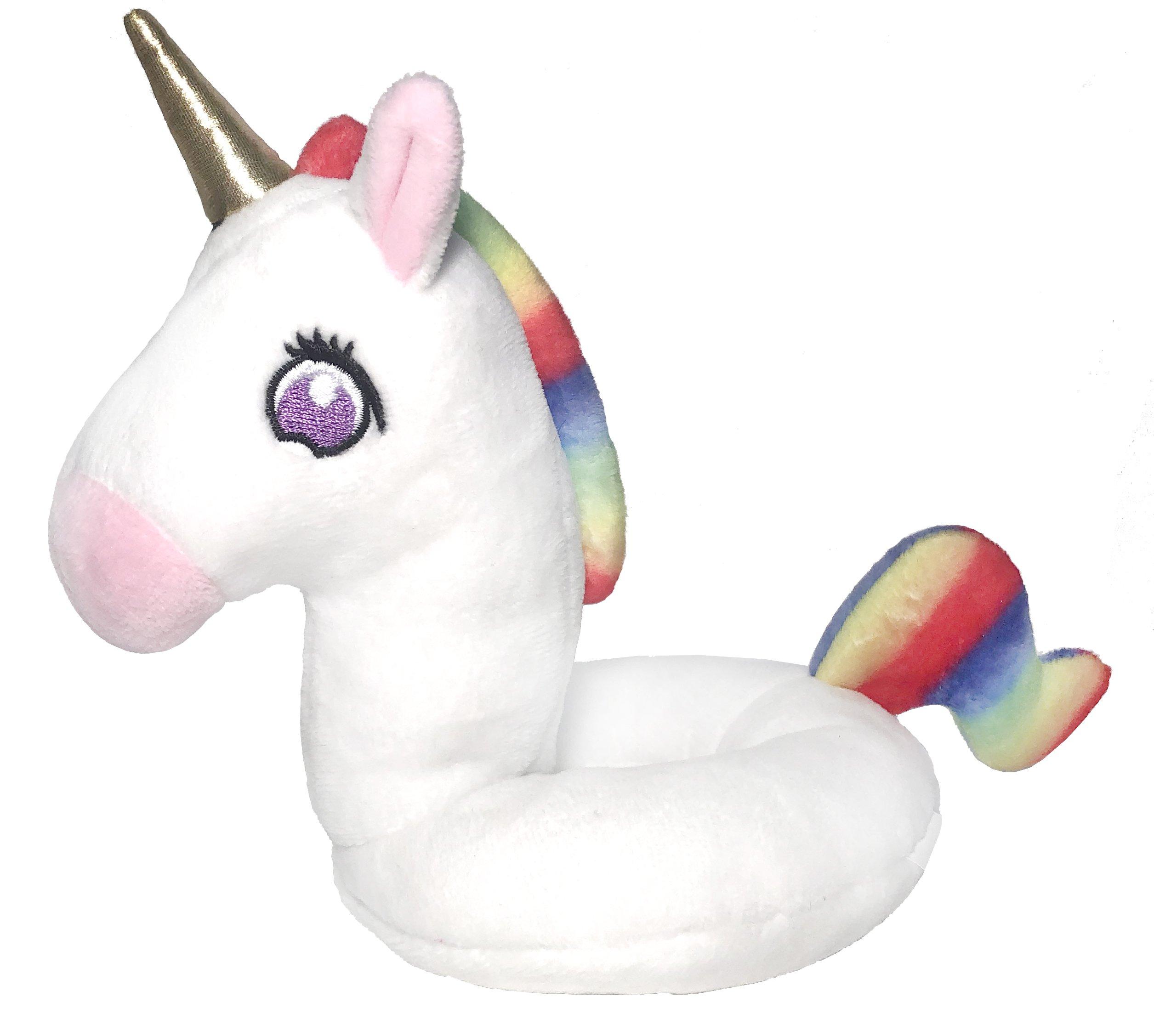 Huxley & Kent Power Plush Unicorn Float Dog Toy, Small