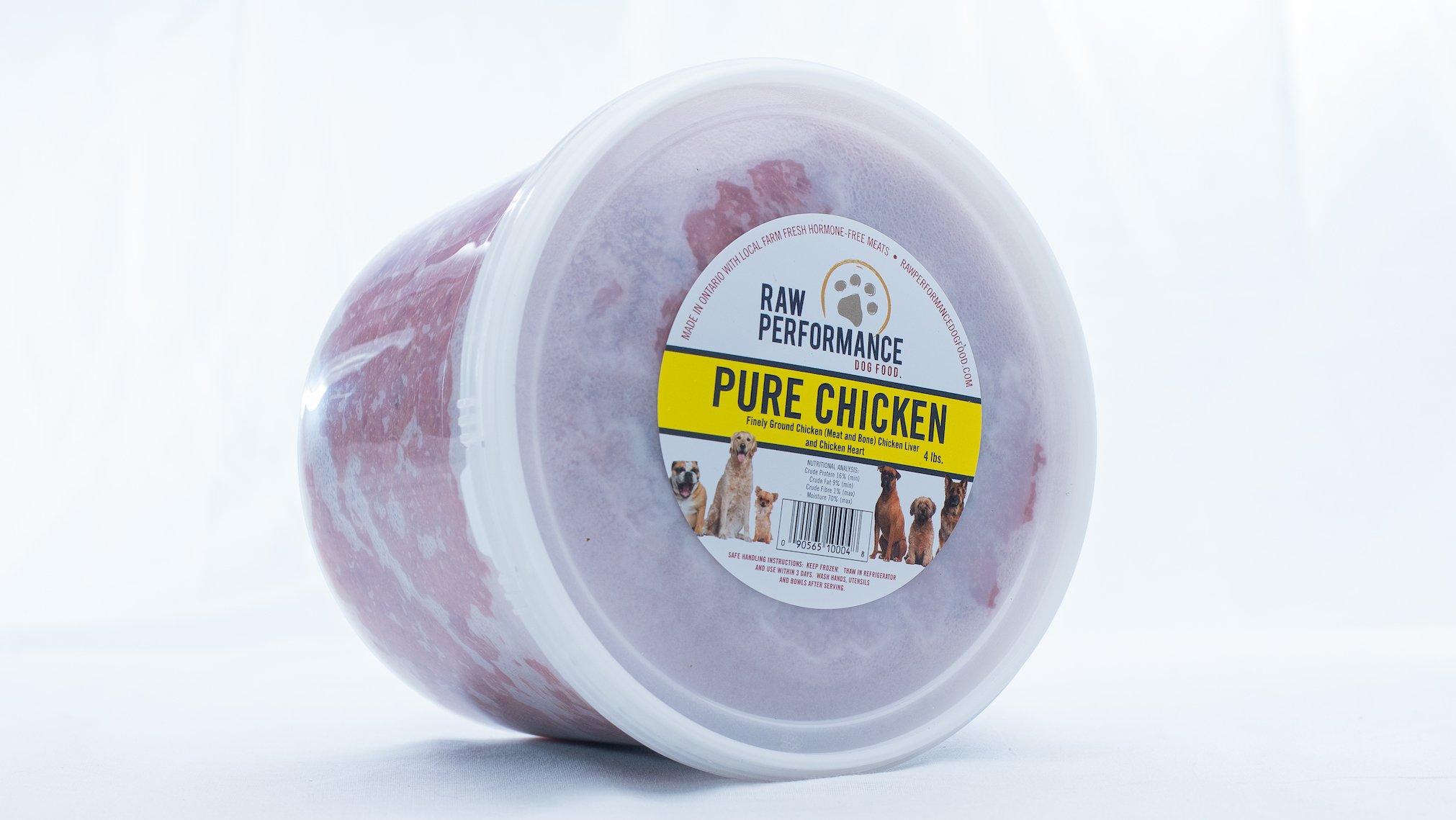 Raw Performance Pure Chicken Dog Food, 4-lb