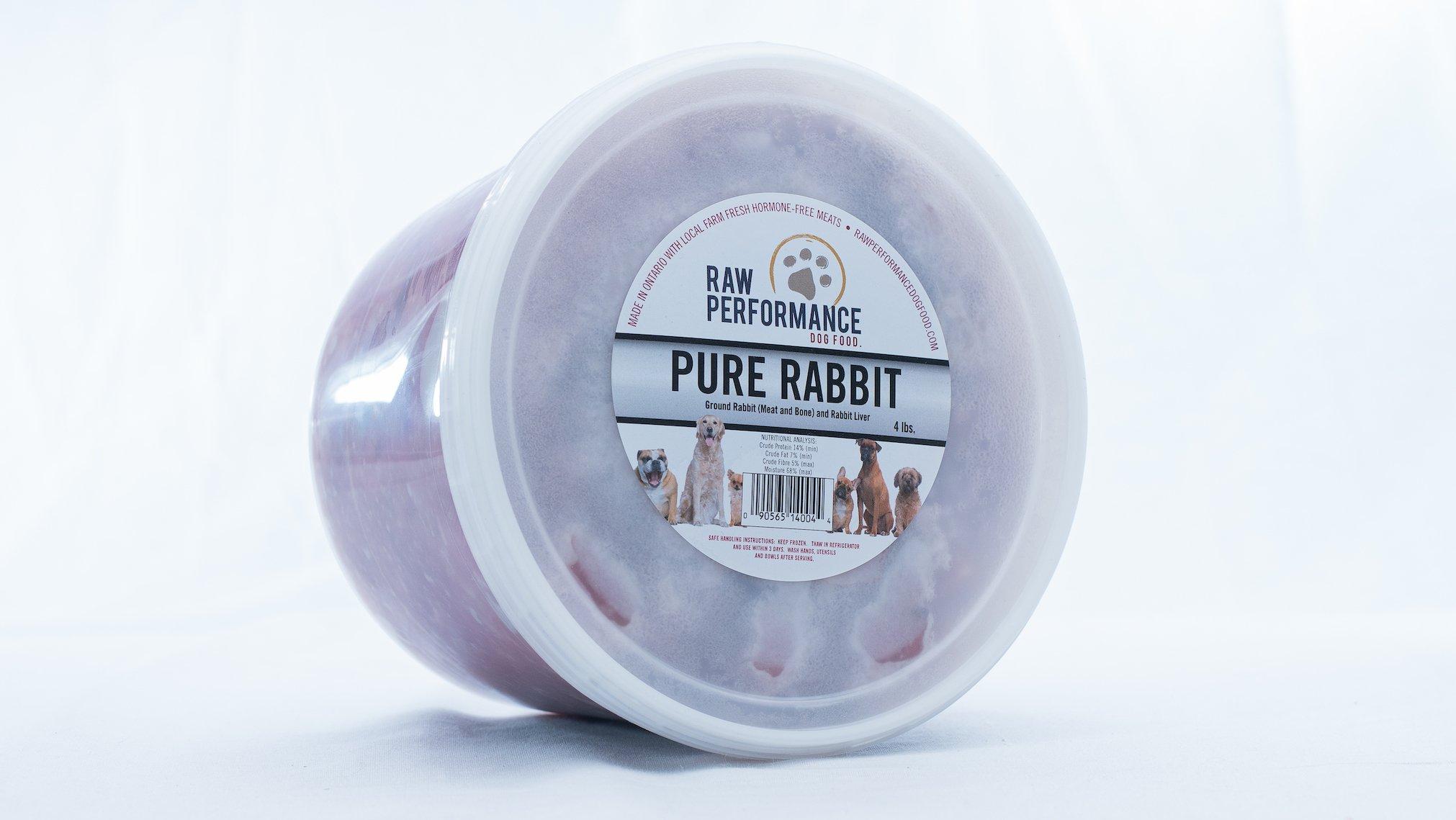 Raw Performance Pure Rabbit Dog Food, 4-lb