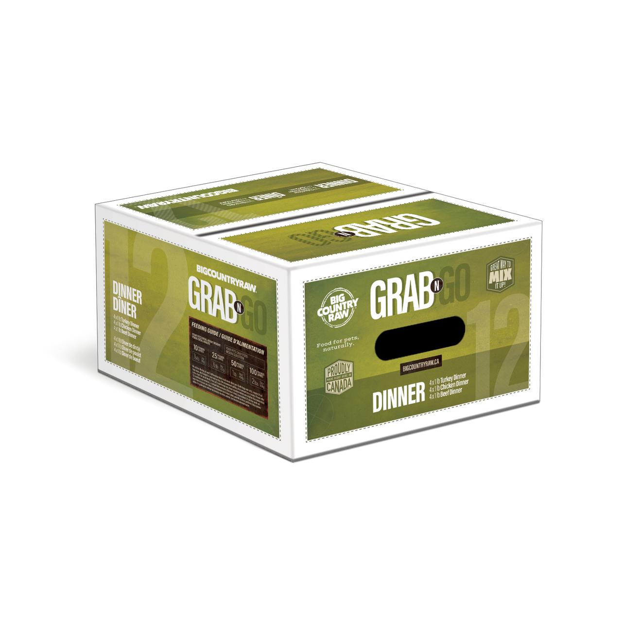 Big Country Raw Grab N Go Dinner Frozen Dog Food