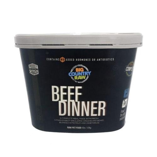 Big Country Raw Beef Dinner Tub Frozen Dog Food