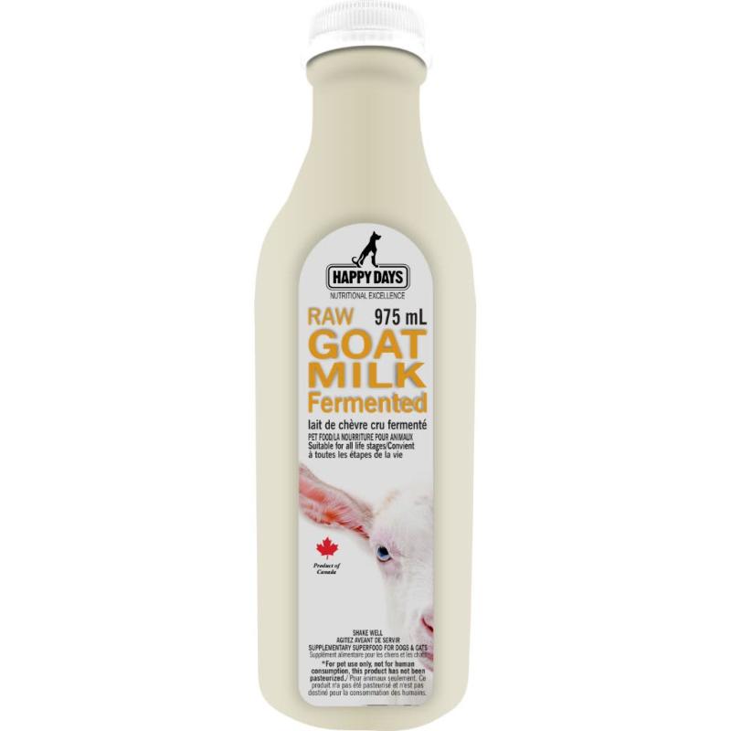 Happy Days Raw Fermented Goat Milk for Dogs & Cats