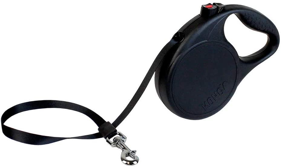 KONG Trail Retractable Dog Leash, Black