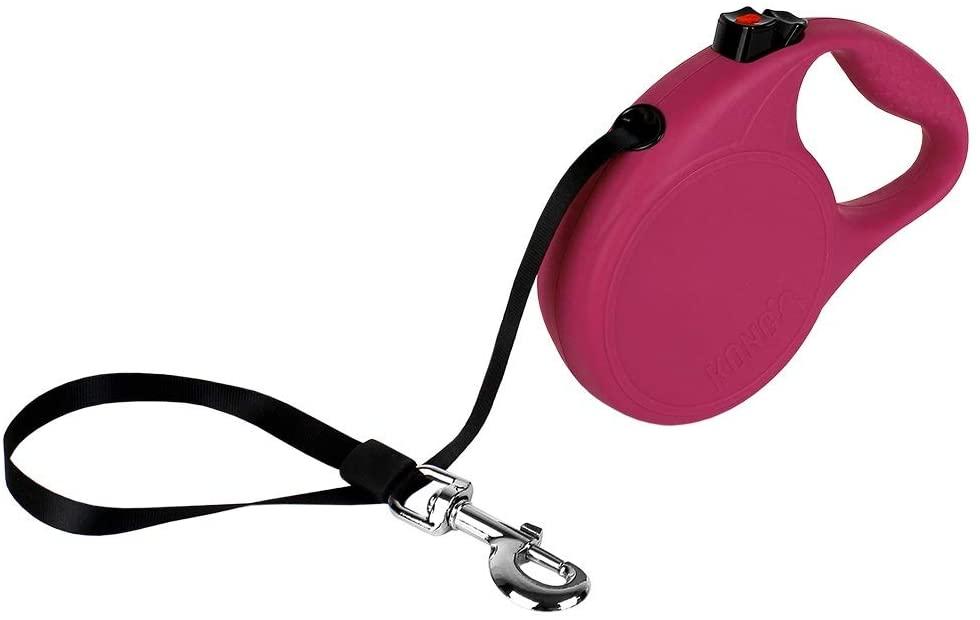 KONG Trail Retractable Dog Leash, Fuchsia