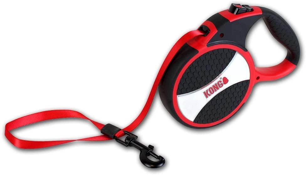 KONG Explore Retractable Dog Leash, Red