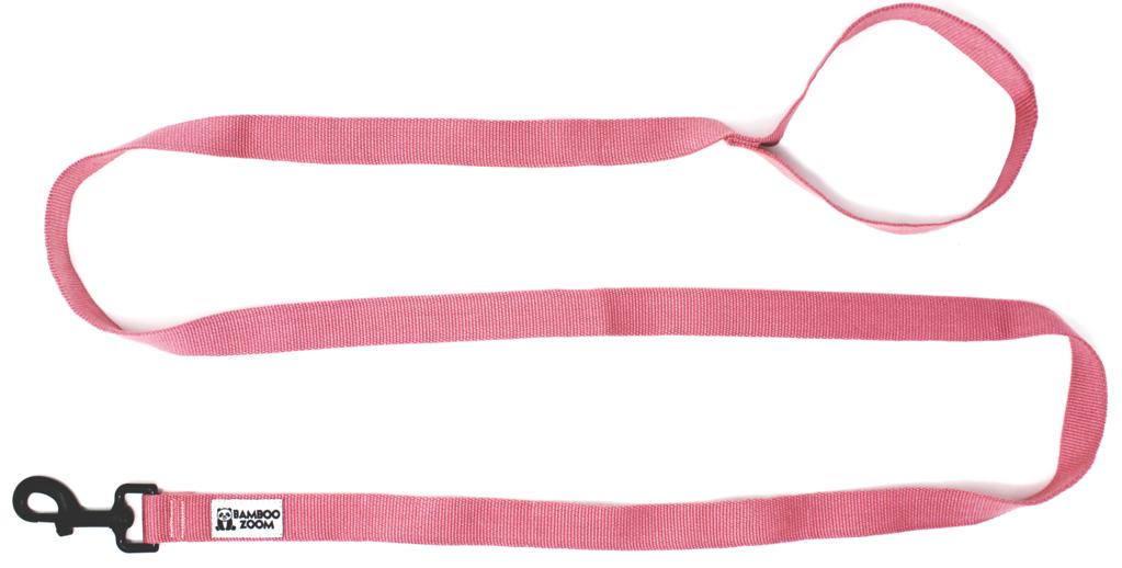 Bamboo Zoom Dog Leash, Pink