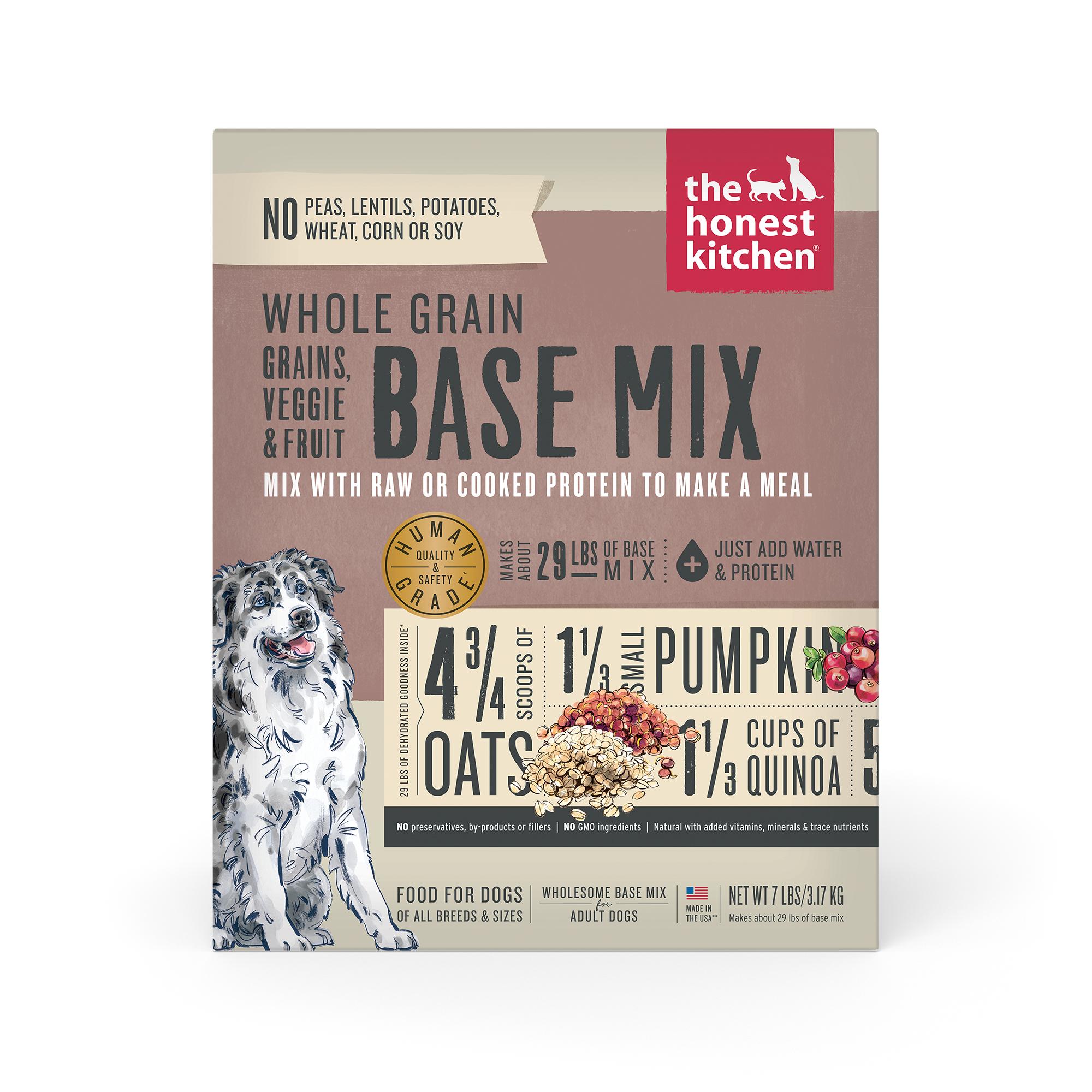 The Honest Kitchen Veggie & Fruits Base Mix Whole Grain Dehydrated Dog Food, 7-lb