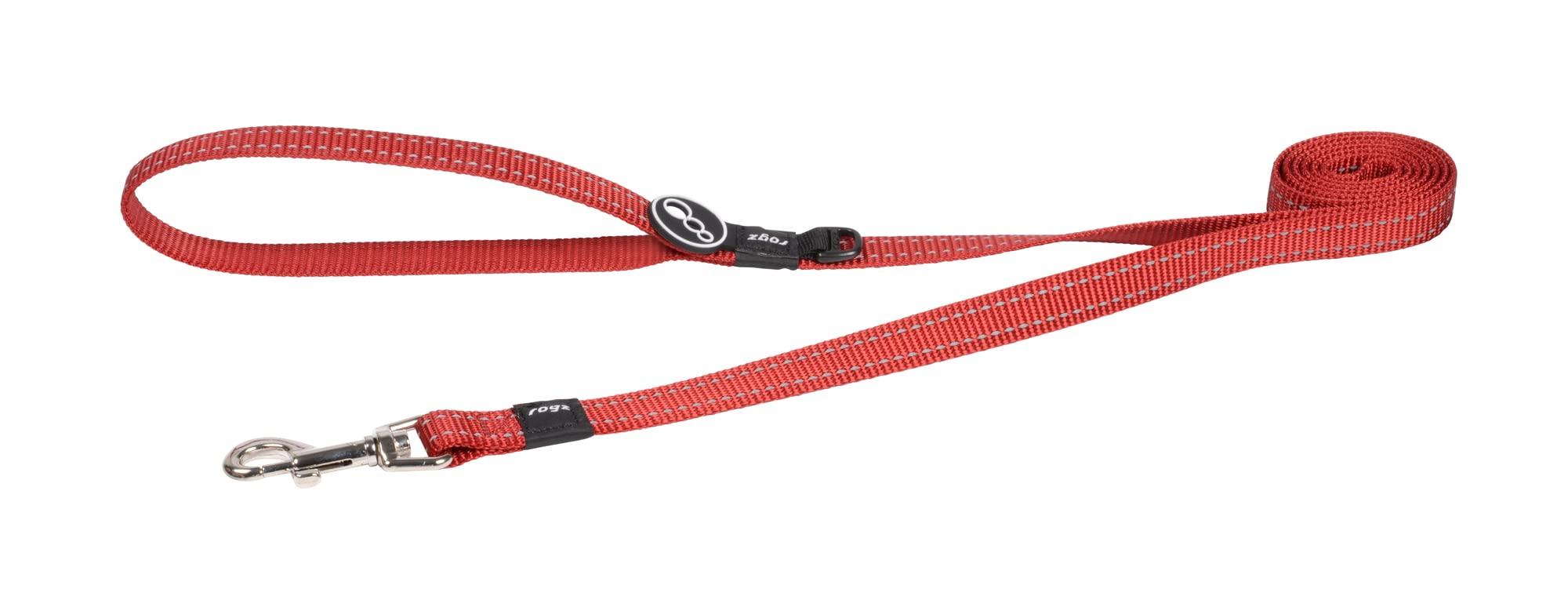 Rogz Snake Dog Lead, Red