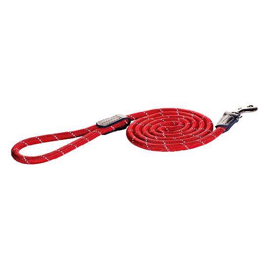 Rogz Rope Dog Leash, Red, 1/2-in x 6-ft