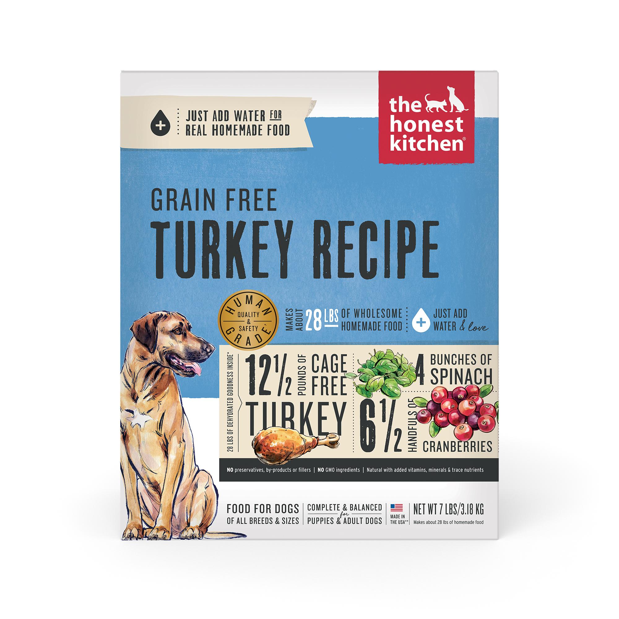 The Honest Kitchen Turkey Grain-Free Dehydrated Dog Food, 7-lb