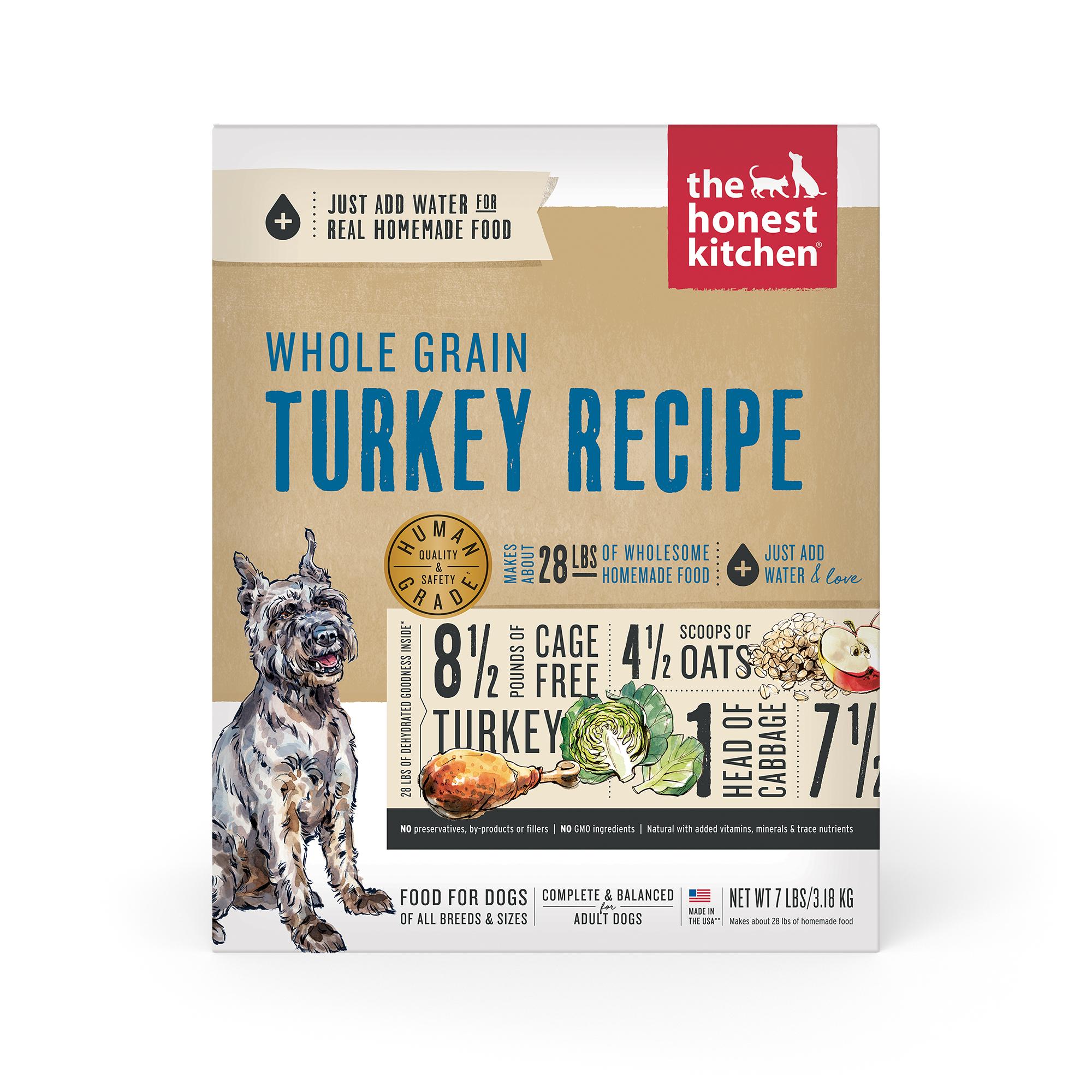 The Honest Kitchen Turkey Whole Grain Dehydrated Dog Food, 7-lb