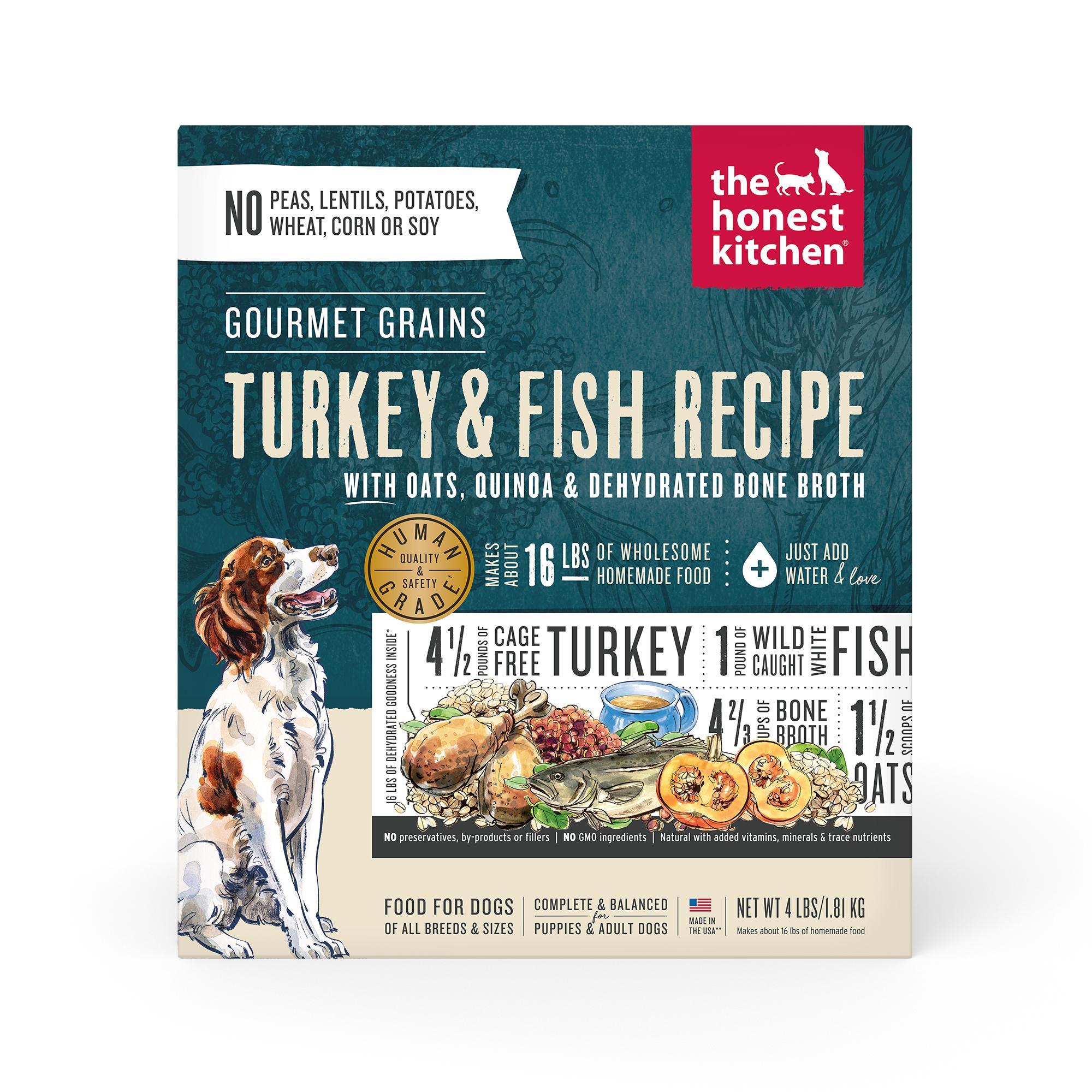 The Honest Kitchen Turkey & Fish Gourmet Grains Dehydrated Dog Food