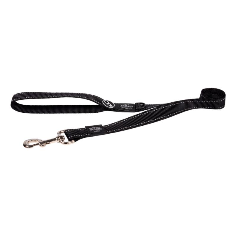 Rogz Fanbelt Dog Lead, Black
