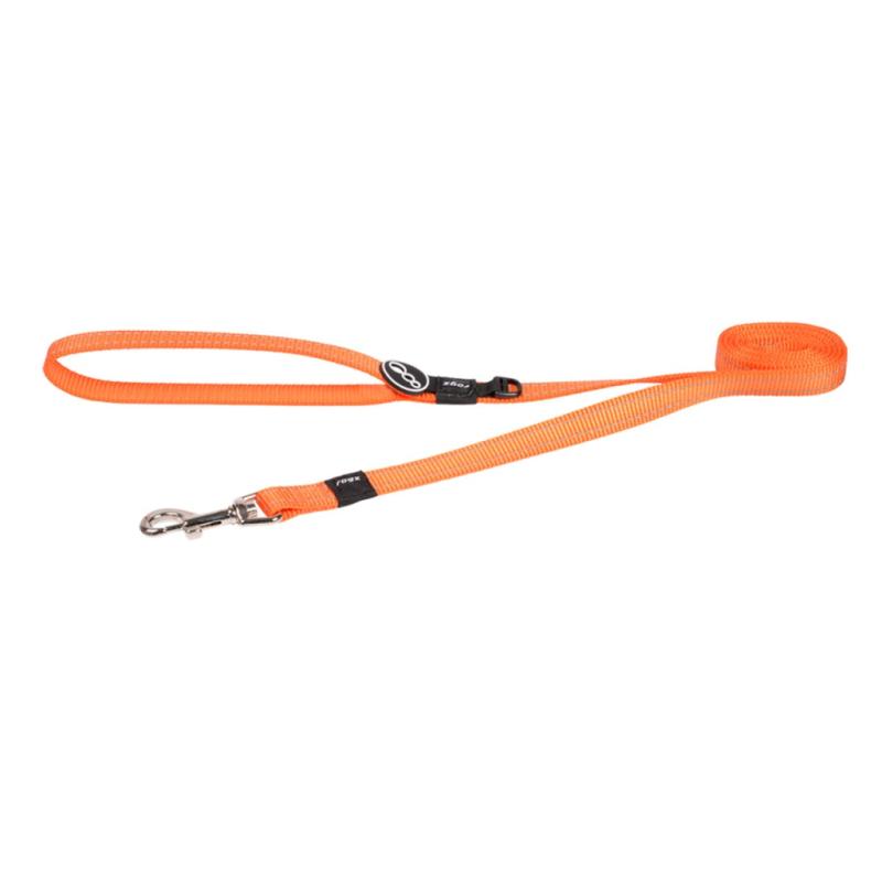 Rogz Fanbelt Dog Lead, Orange