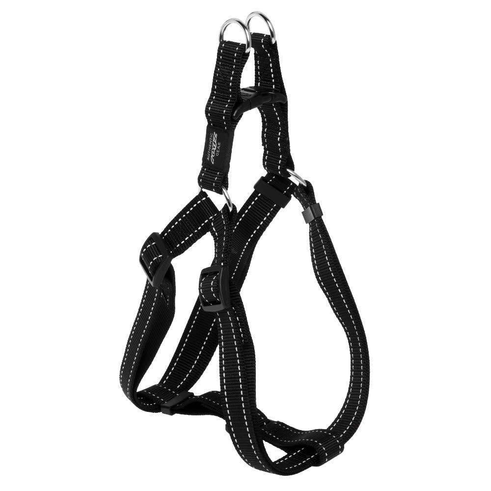 Rogz Classic Reflective Step-in Dog Harness, Black