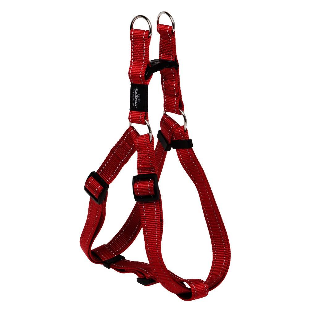 Rogz Fanbelt Step-in Harnais pour chien, rouge, 3/4 po x 21-30 po