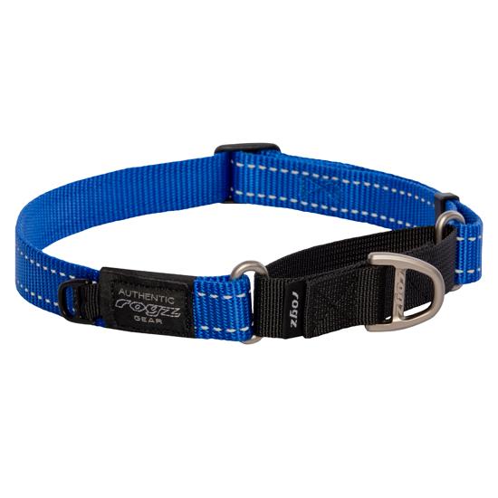 Rogz Lumberjack Web Control Dog Collar, Blue