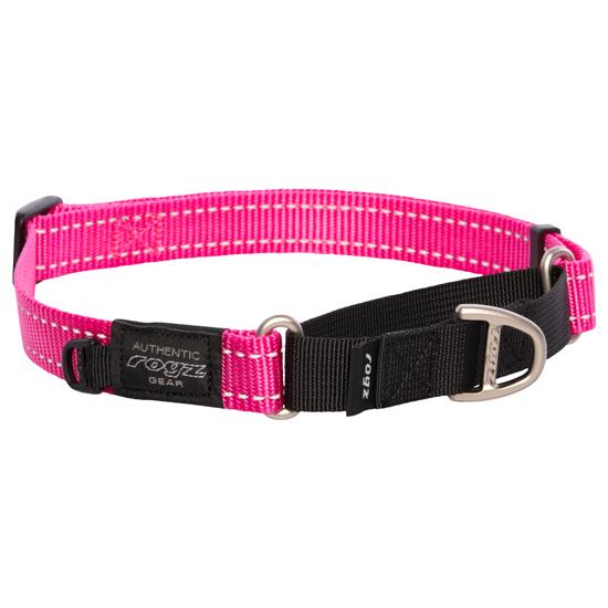 Rogz Lumberjack Web Control Dog Collar, Pink
