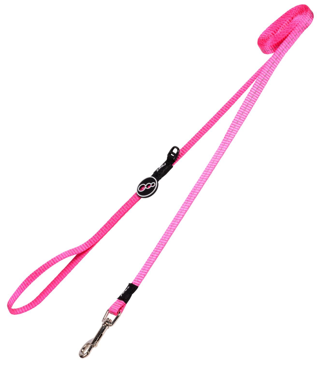 Rogz Nitelife Dog Lead, Pink