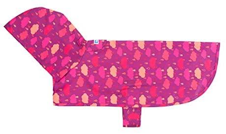 RC Pets Packable Rain Dog Poncho, Rain Drops, XX-Large