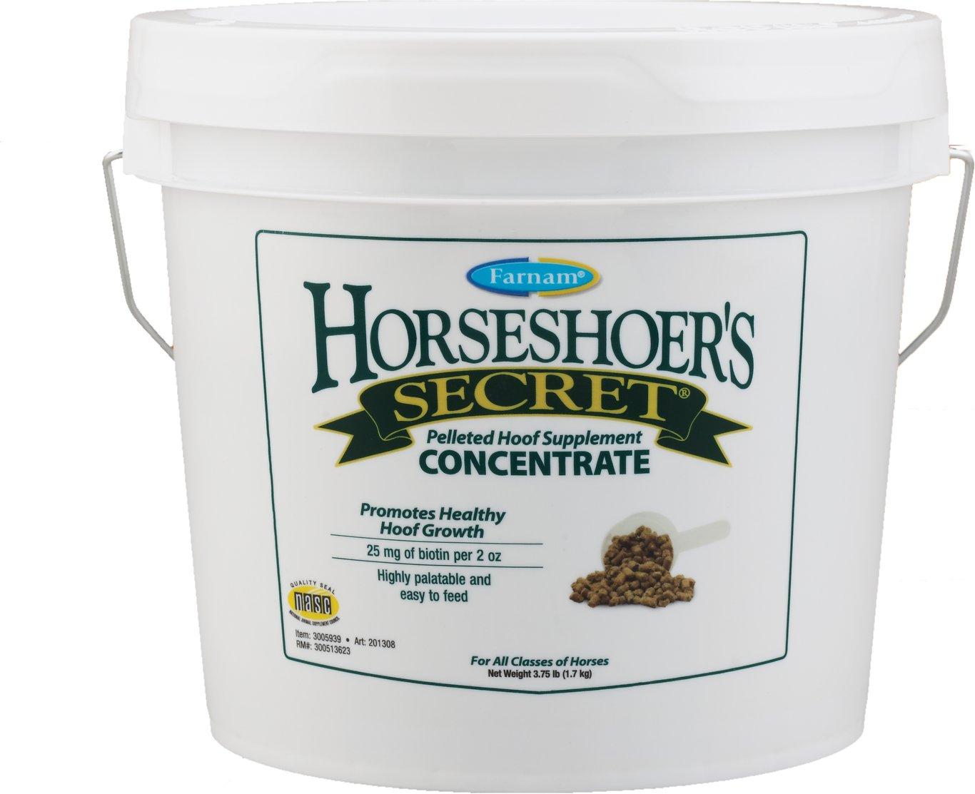 Farnam Horseshoer's Secret Concentrate Hay Flavor Pellets Horse Supplement, 3.75-lb