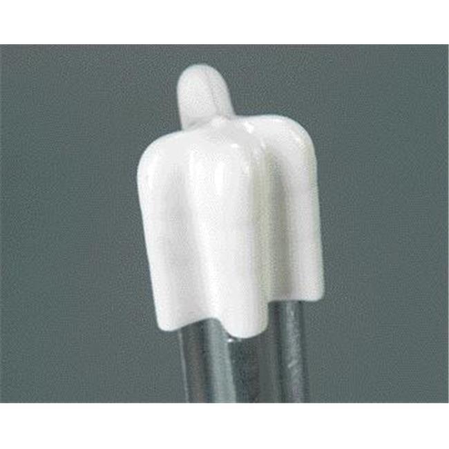 Dare T-Post Vinyl Safety Cap, White, 25-pk