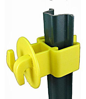 Dare Garden U-Post Insulators, Yellow, 25-pk