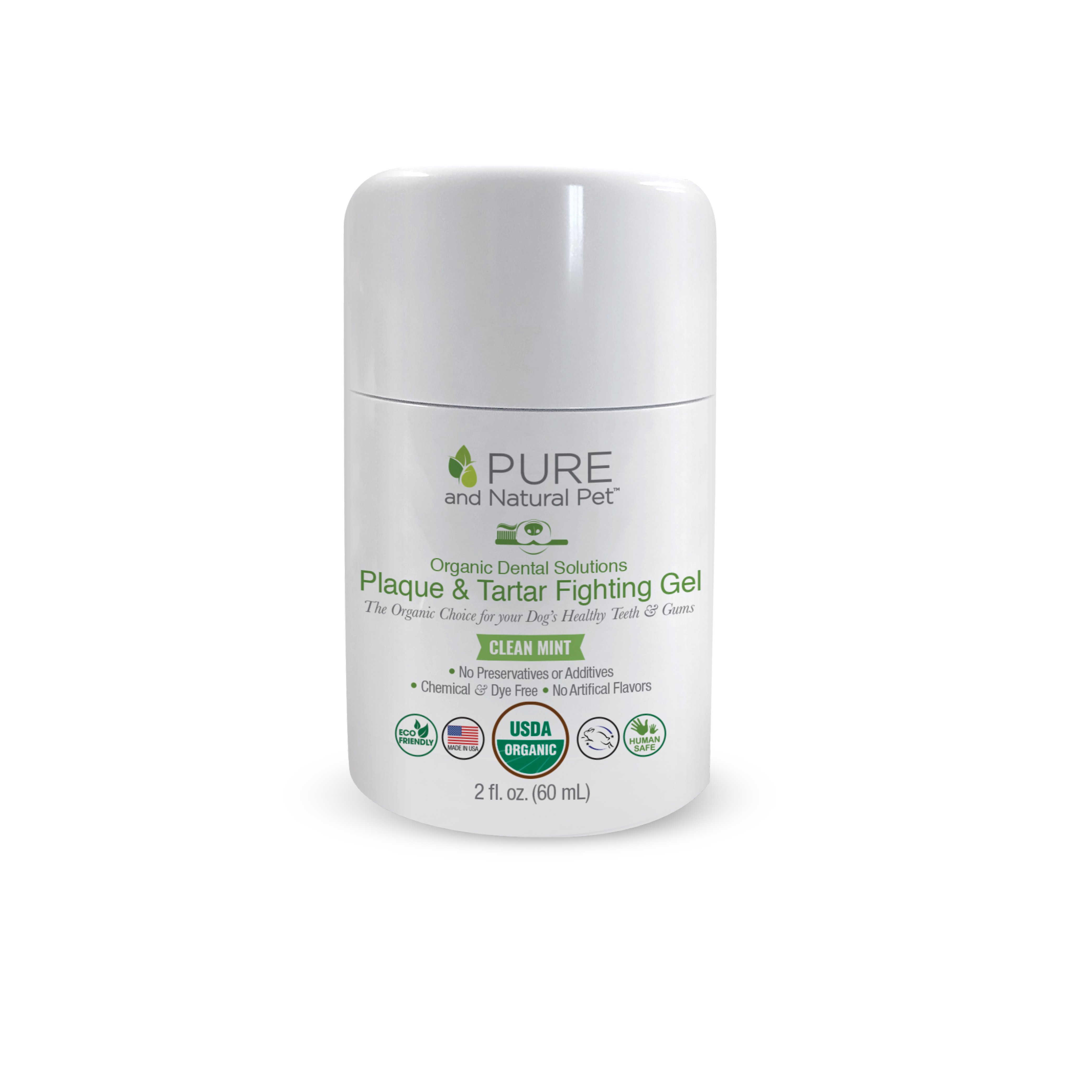Pure and Natural Pet Plaque and Tartar Fighting Gel, Mint