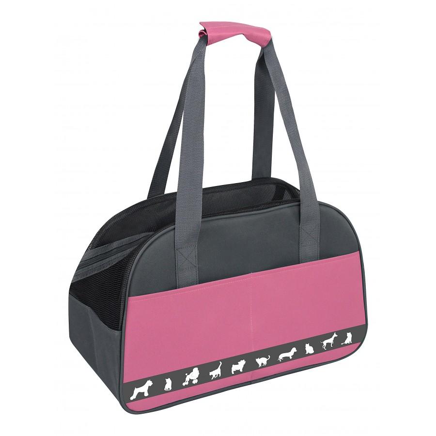 Sac de transport pour animaux de compagnie à chargement par le haut TUFF, rose, 18,5 x 8 x 11,5 po